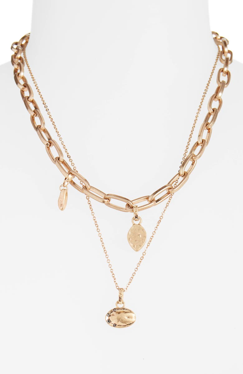 Treasure & Bond Tier Chain Link Necklace, Alternate, color,