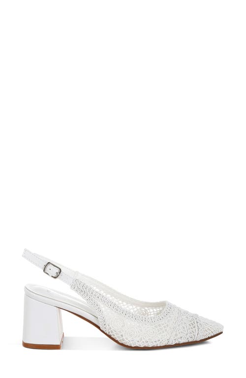 Shop London Rag Tolina Slingback Pump In White