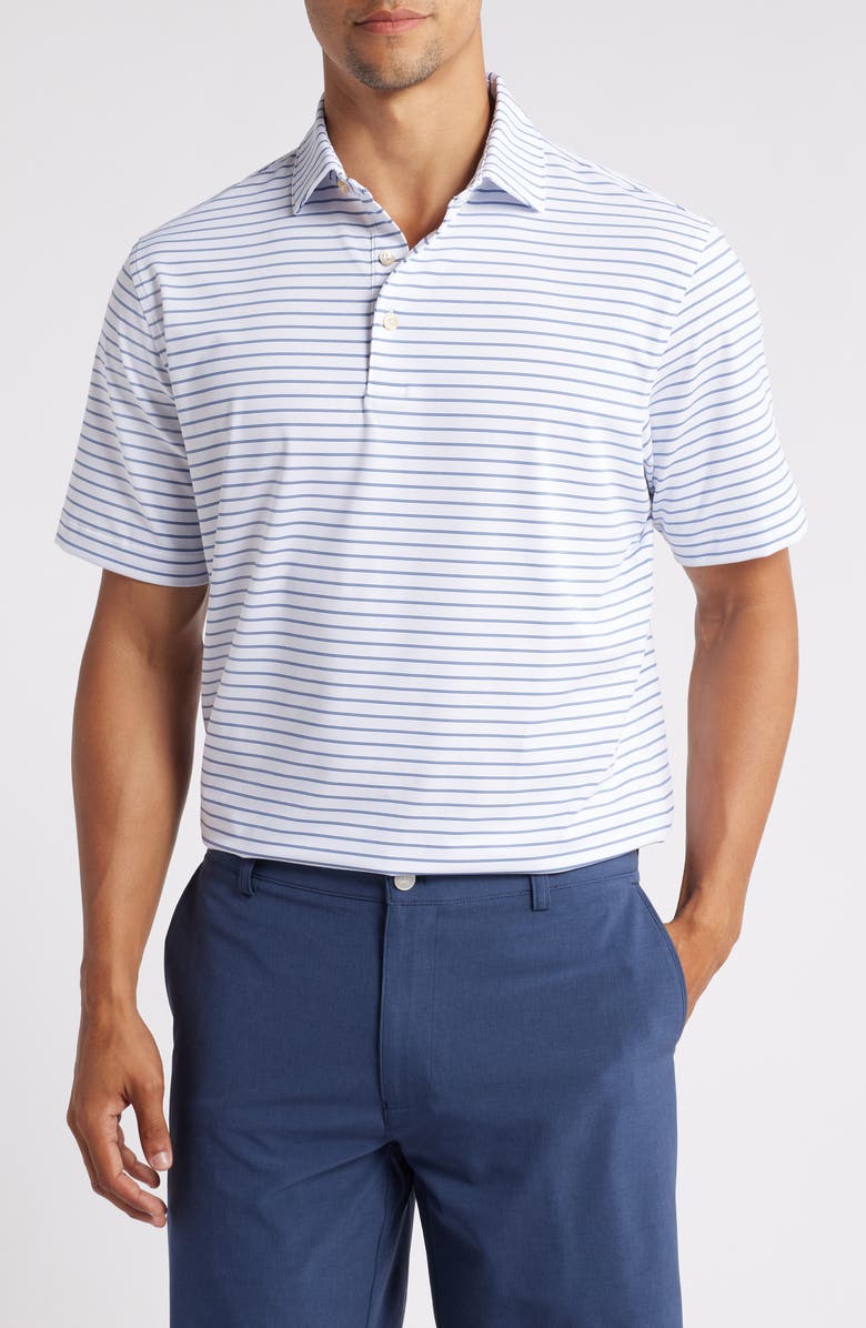 Peter Millar Drum Stripe Performance Golf Polo, Main, color, 