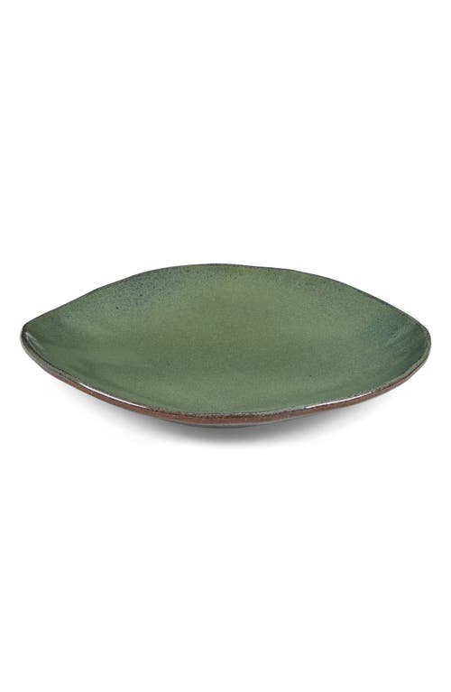 Commune Ceramic Platter In Green