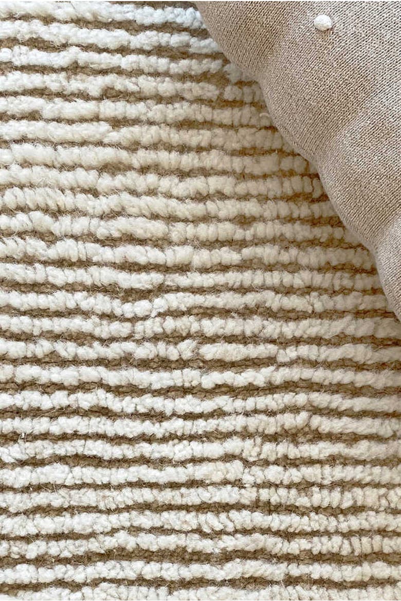 Woolable rug Koa, Alternate, color, Sheep White, Sandstone