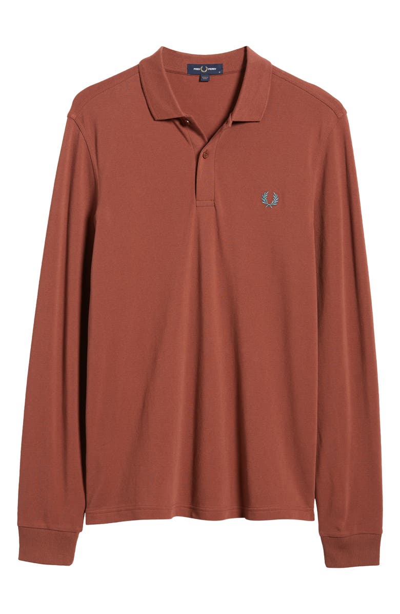 Fred Perry Long Sleeve Piqué Polo, Alternate, color, 