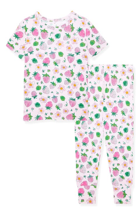 Kids' Kyra Strawberry Print Fitted Two-Piece Pajamas (Toddler, Little Kid & Big Kid)