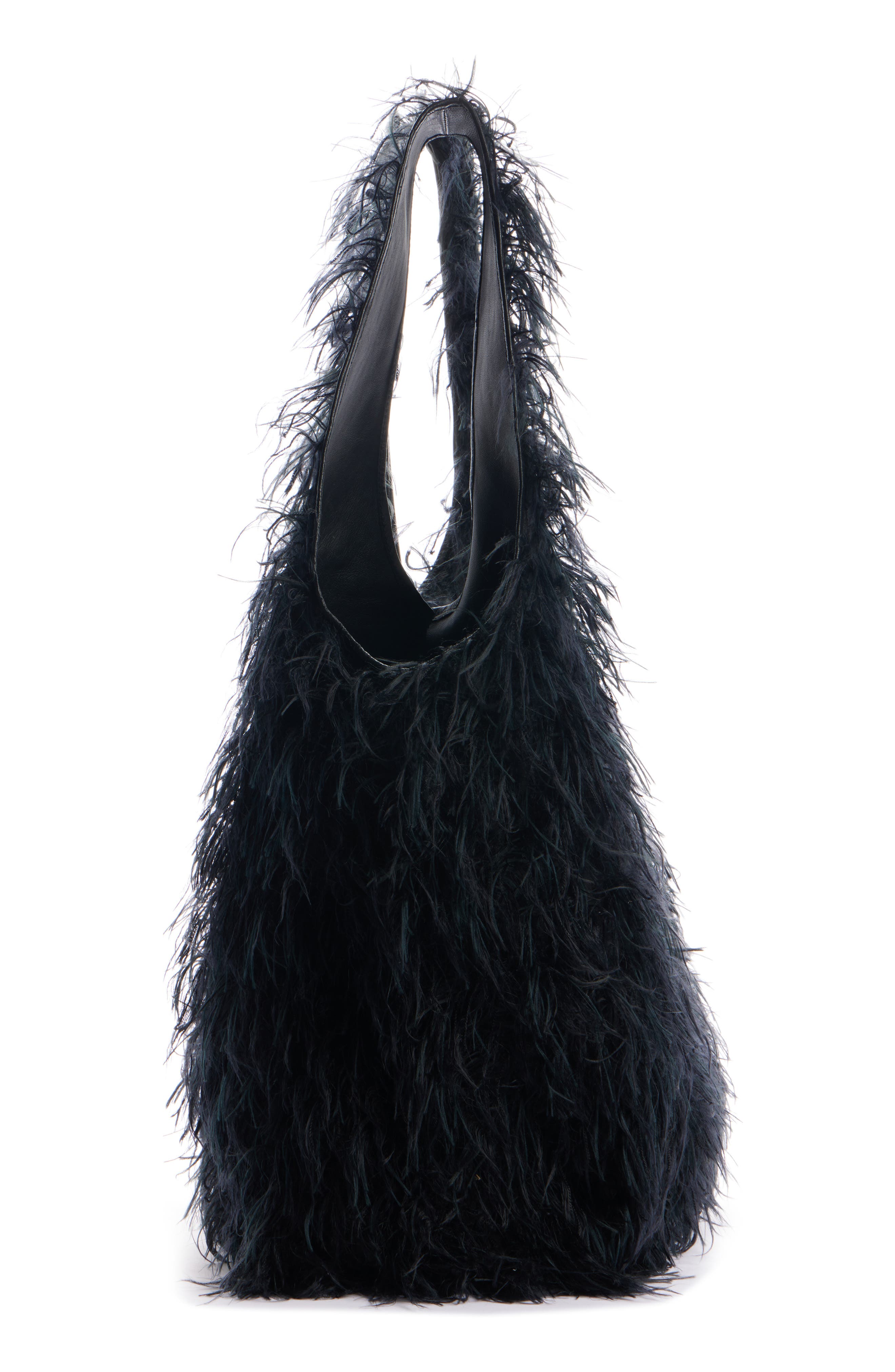 Dries Van Noten Shaggy Faux Fur Tote, Alternate, color, 