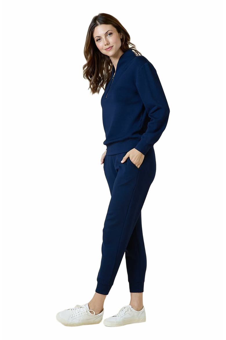 Athleisure DreamTech 1/4 Zip Jogger Set, Alternate, color, Midnight