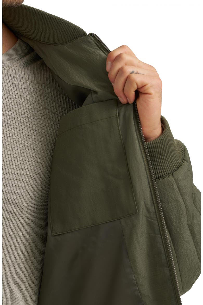 Quilted Ripstop Jacket, Alternate, color, OAK MOSS