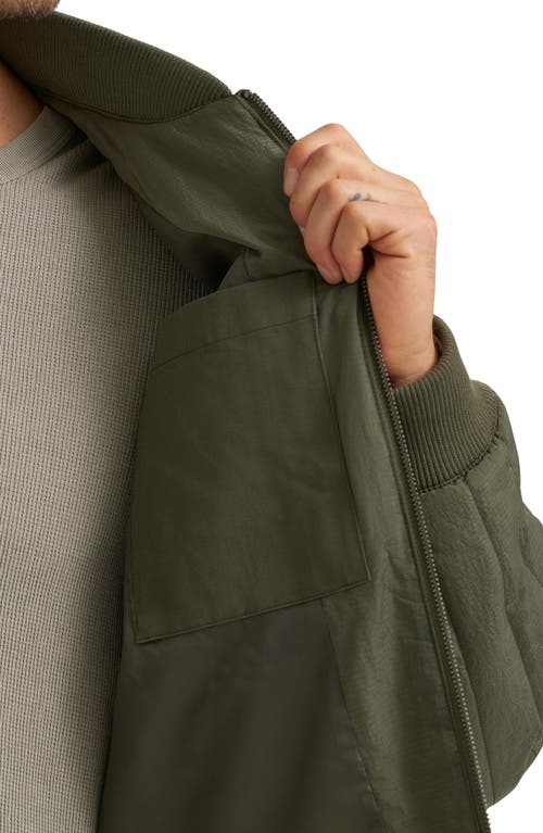 Lee Quilted Ripstop Jacket In Burgundy