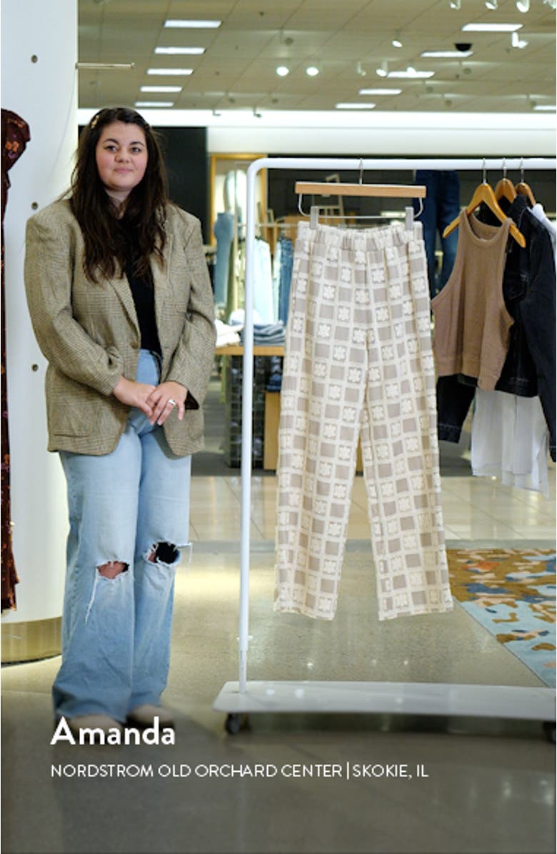 Crocket Patchwork Wide Leg Pants, sales video thumbnail