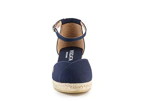 Viscata Formiga Canvas Wedges In Navy