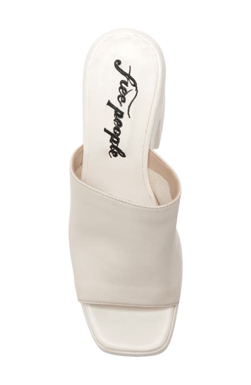 Free People Zoe Platform Slide Sandal In White