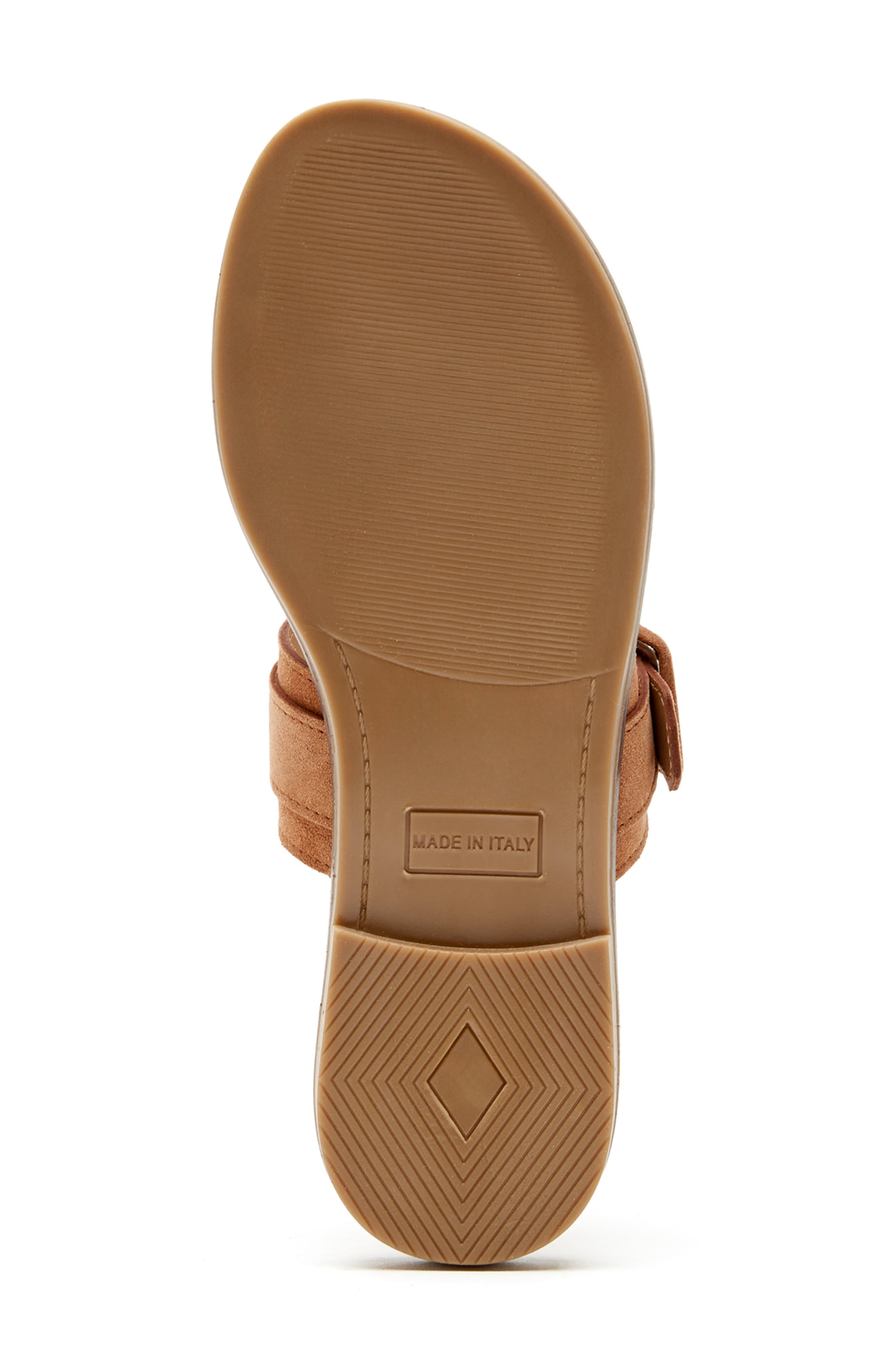 Fennix Buckle Slide Sandal, Alternate, color, BRICK SUEDE