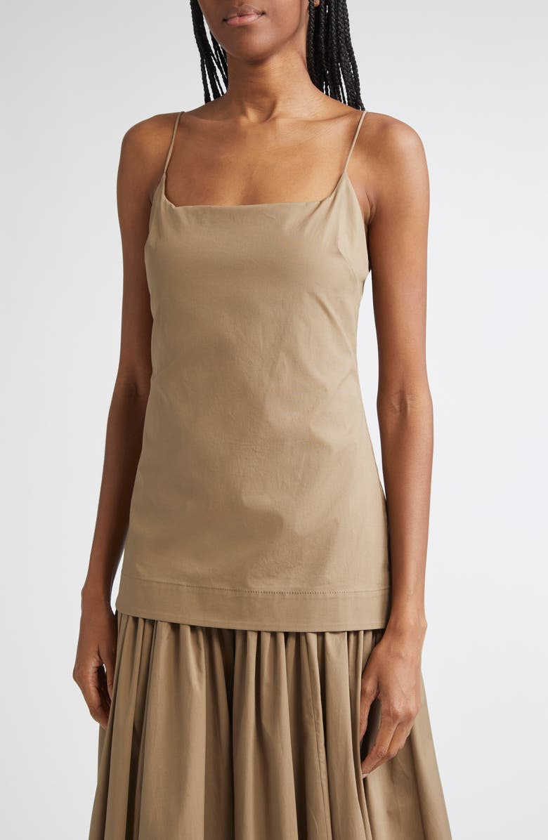 STAUD Ari Gathered Sleeveless Maxi Dress, Alternate, color, 