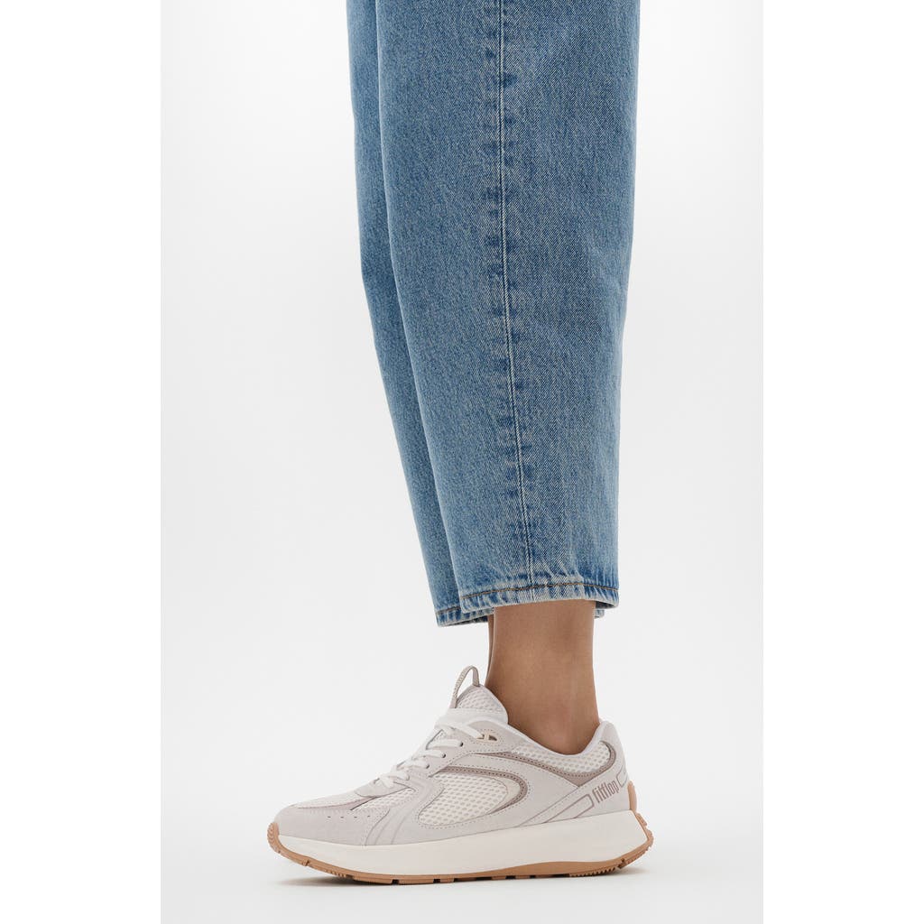 Fitflop F-mode Flow Platform Sneaker In Urban White