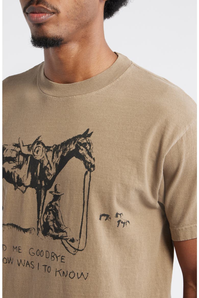 You Told Me Goodbye Graphic T-Shirt, Alternate, color, BROWN