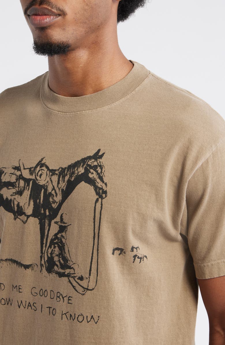 ONE OF THESE DAYS You Told Me Goodbye Graphic T-Shirt, Alternate, color, Brown