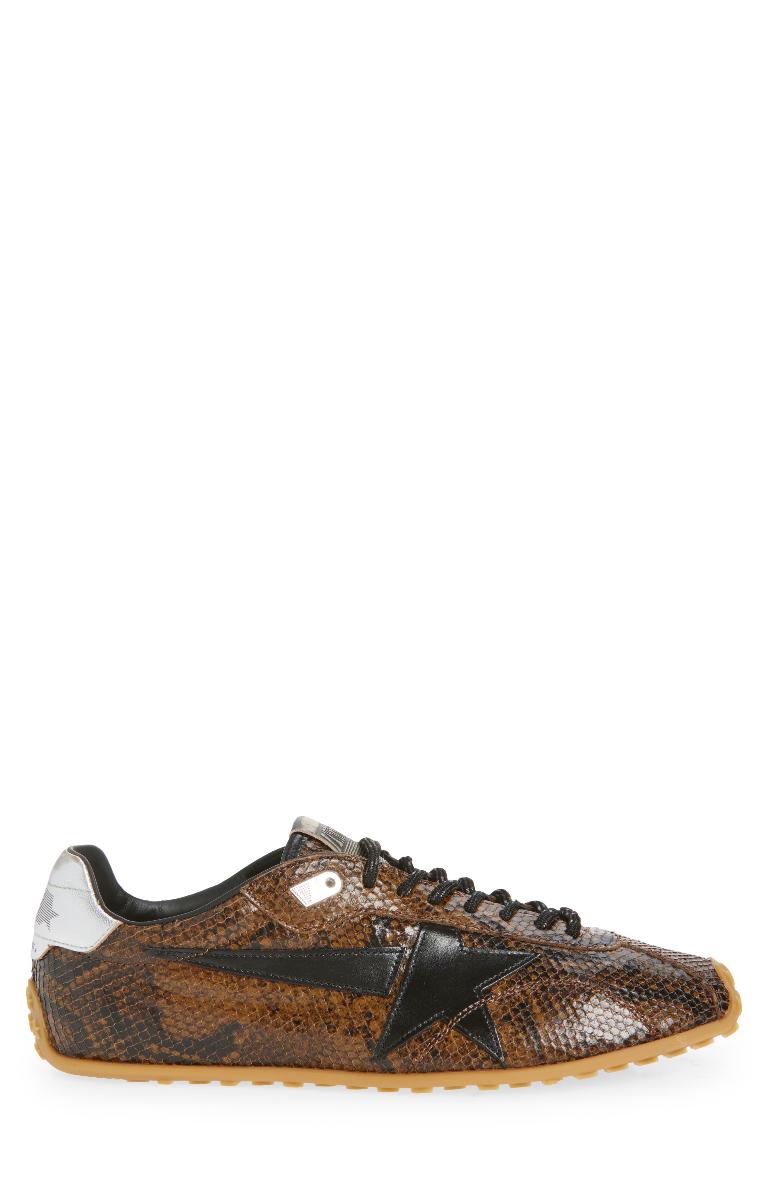 Golden Goose Marathon Speed Sneaker, Alternate, color, Brown/Silver
