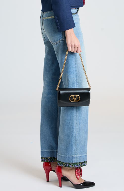 Valentino Small Clutch Gold-tone Hardware In Nero