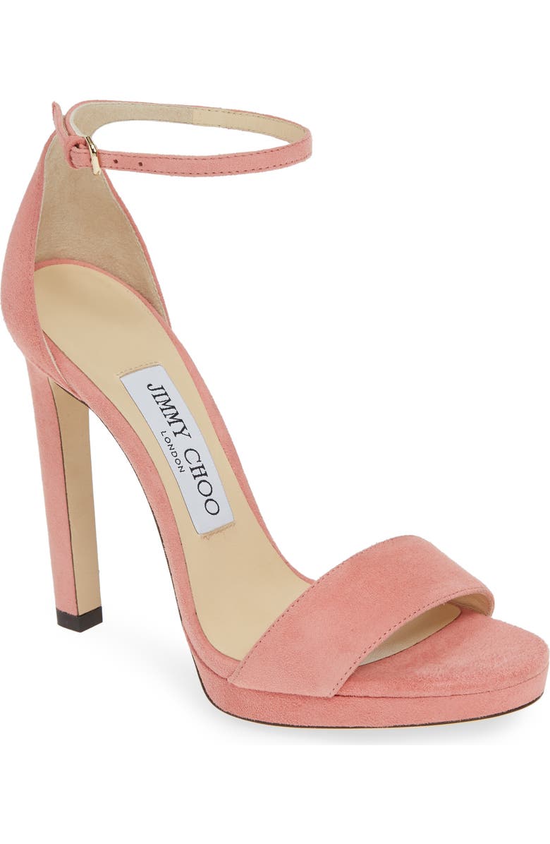 Jimmy Choo Misty Suede Platform Sandal, Main, color,
