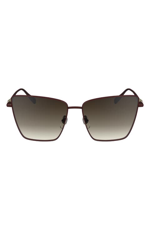 55mm Gradient Square Sunglasses