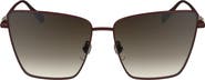 Longchamp 55mm Gradient Square Sunglasses