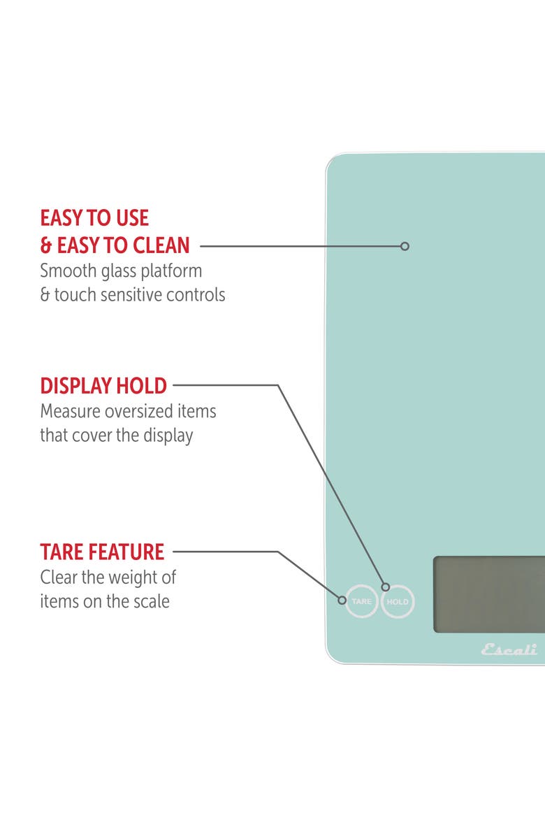 Arti Classic Glass Digital Scale, Alternate, color, Classic Teal