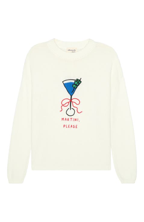 Sadie Crewneck Sweater - Martini Please