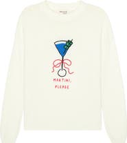 Ellsworth + Ivey Sadie Crewneck Sweater - Martini Please