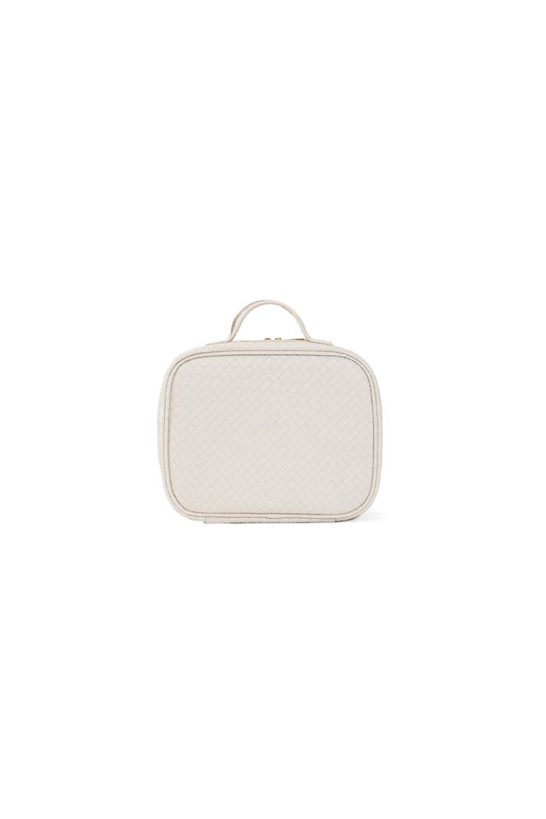 Woven Sand Makeup Bag, Main, color, Tan