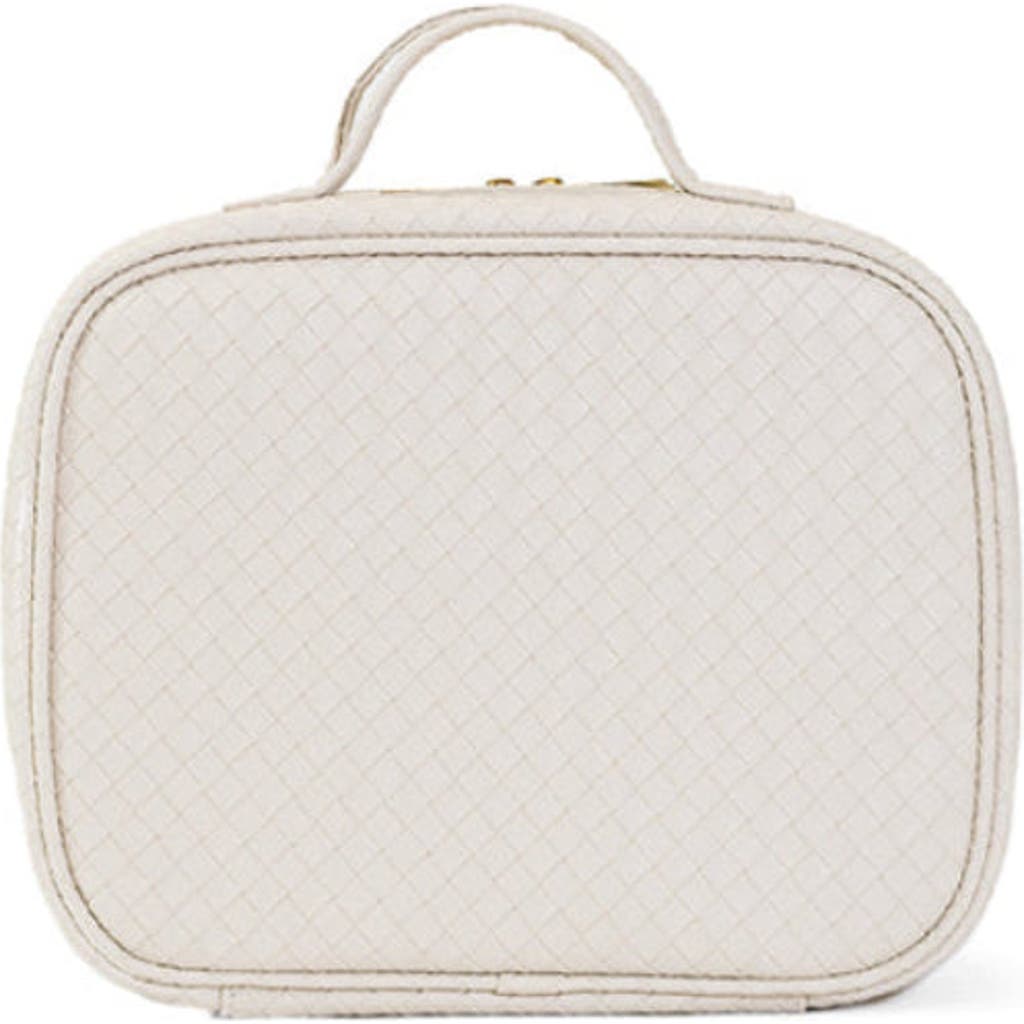 Trvl Design Woven Sand Makeup Bag In Brown