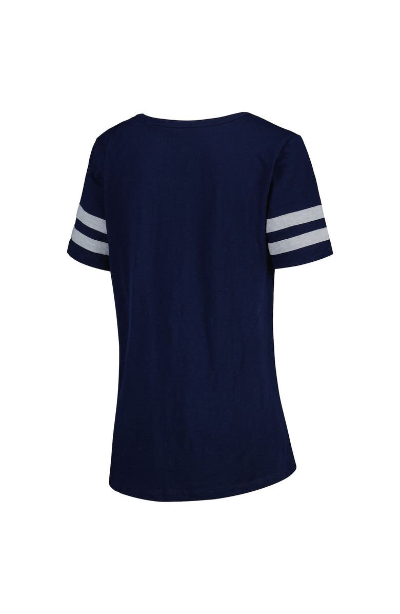 TOUCH BY ALYSSA MILANO Women's Touch Navy New York Yankees Triple Play V-Neck T-Shirt, Alternate, color, 