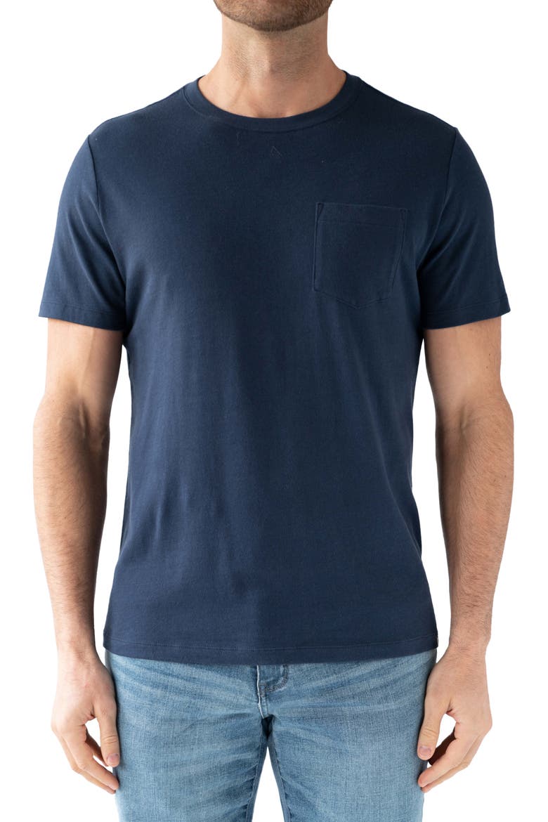 Men's Signature Pocket T-Shirt, Main, color, NAVY BLUE