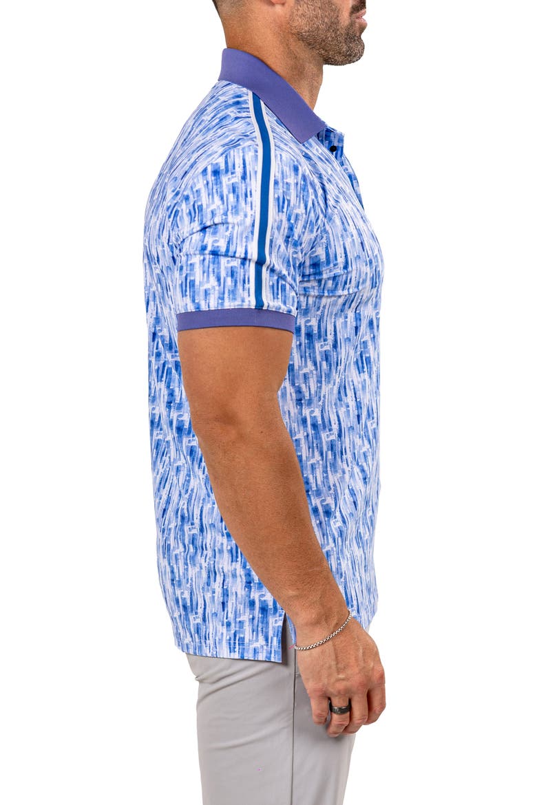 Martyr0007 Print Golf Polo, Alternate, color, BLUE