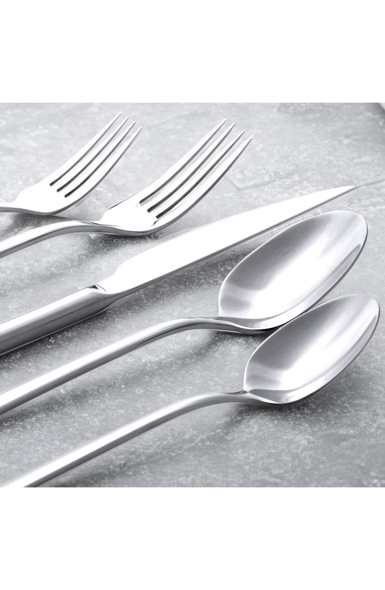 Italic Emilia Mirror Flatware Set, Alternate, color, Metallic Silver