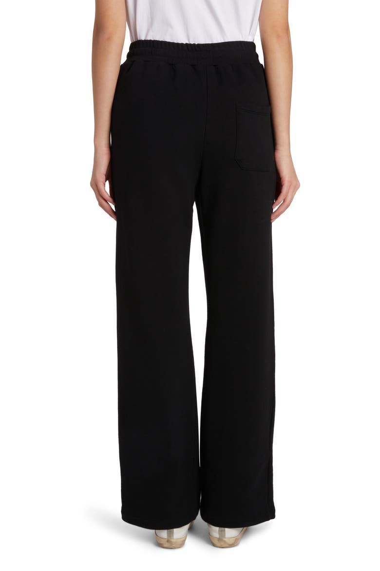 Star Logo Cotton Sweatpants, Alternate, color, BLACK