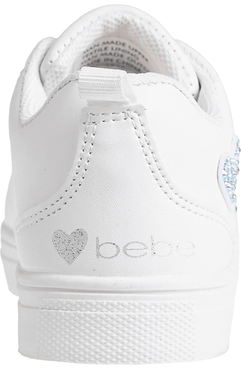 bebe Kids' Heart Sneaker, Alternate, color,