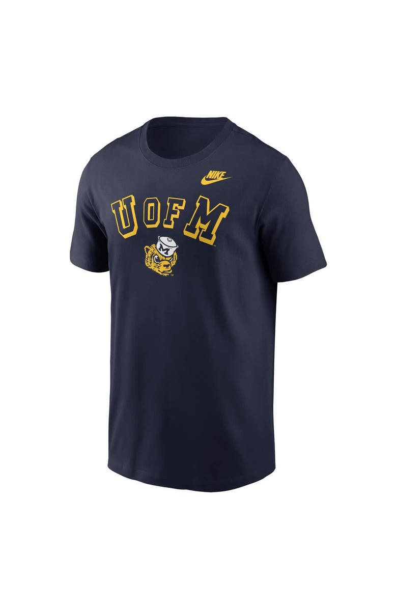 Nike Men's Nike Navy Michigan Wolverines Legacy Nickname T-Shirt, Alternate, color, Navy