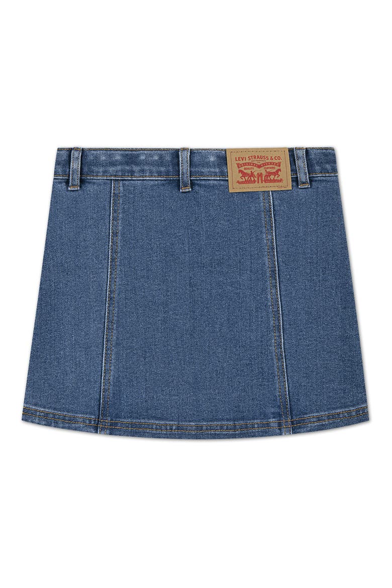 Kids' Button Front Denim Miniskirt, Alternate, color, RODEO