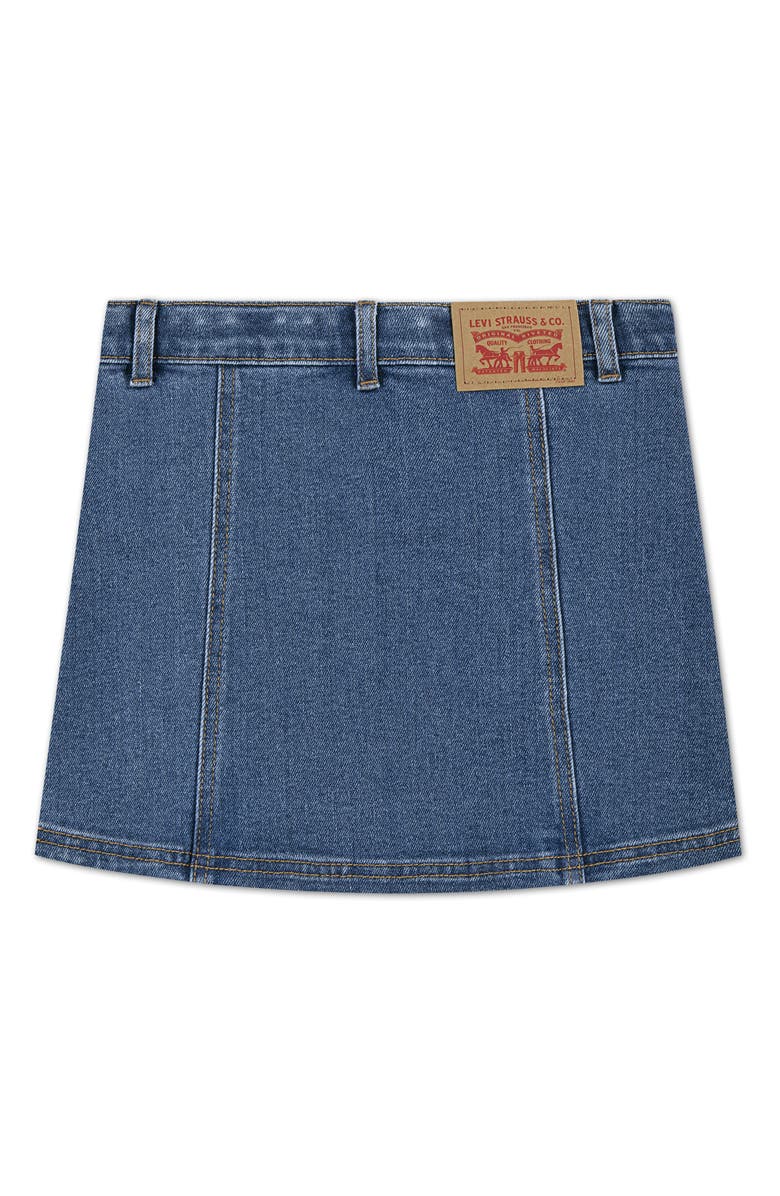 Levi's Kids' Button Front Denim Miniskirt, Alternate, color, Rodeo