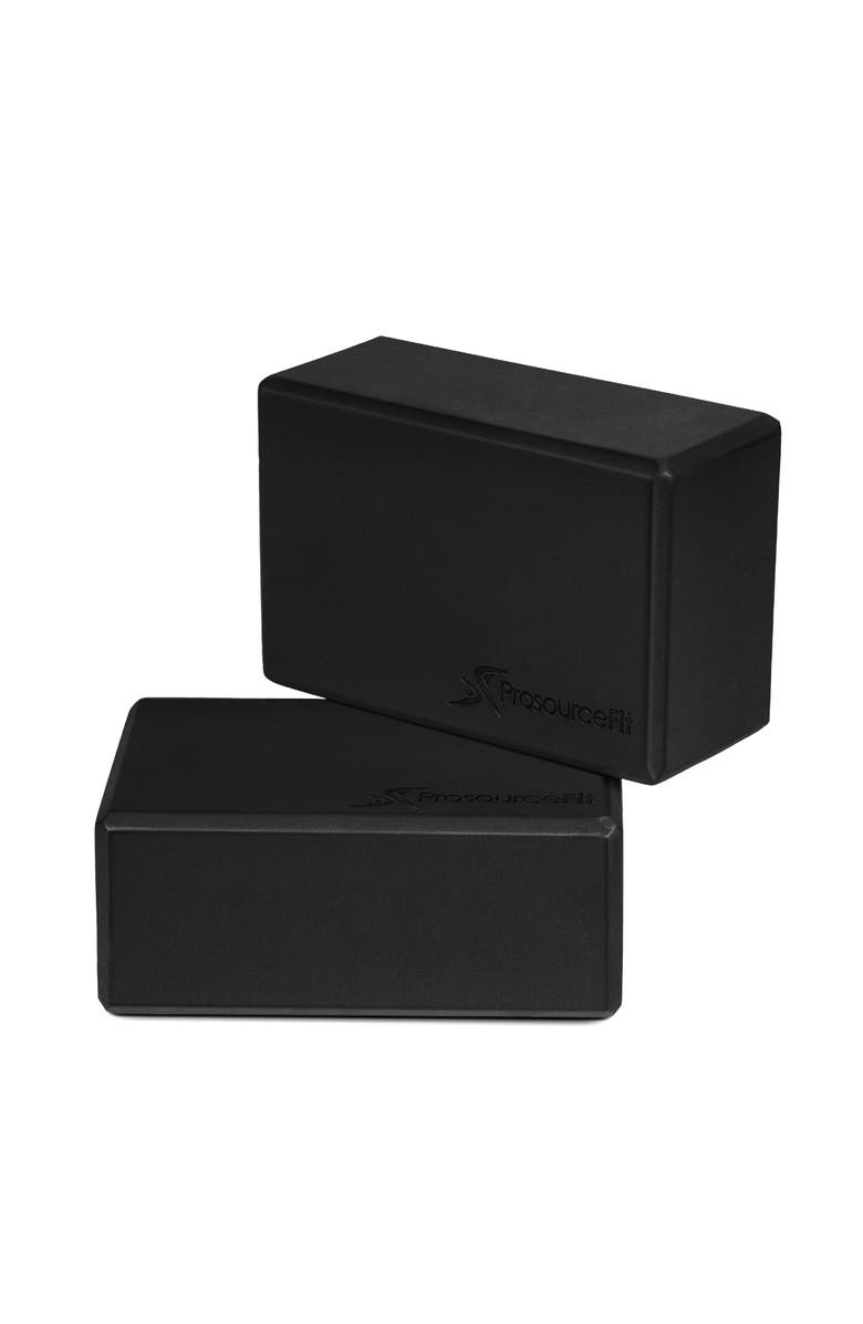 ProsourceFit Foam Yoga Blocks, Main, color, Black