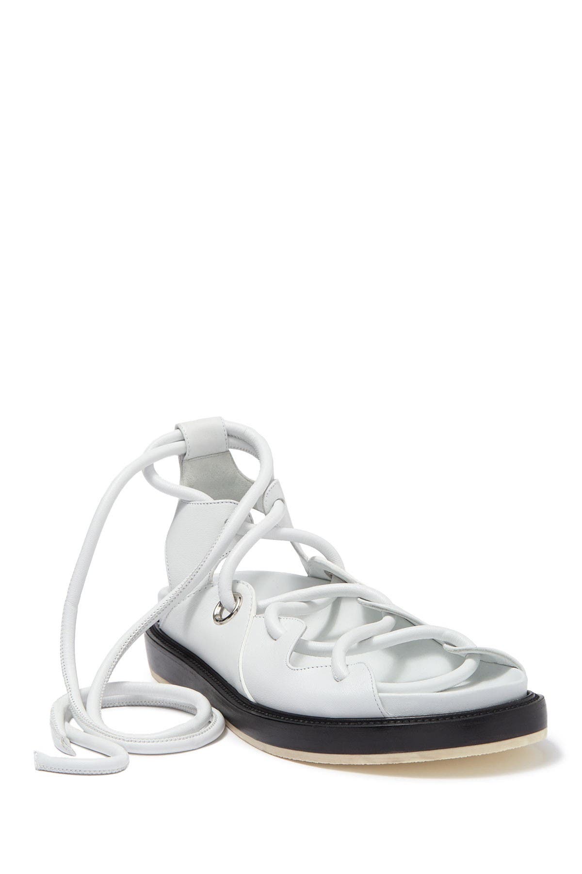 BOSS Malibu Lace-Up Platform Sandal, Alternate, color, 