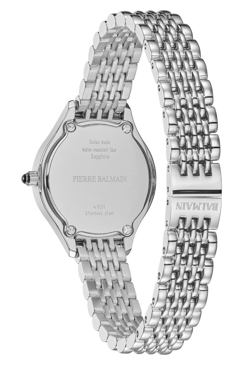 de Balmain Bracelet Watch, 25mm, Alternate, color, LIGHT BLUE/ STAINLESS STEEL