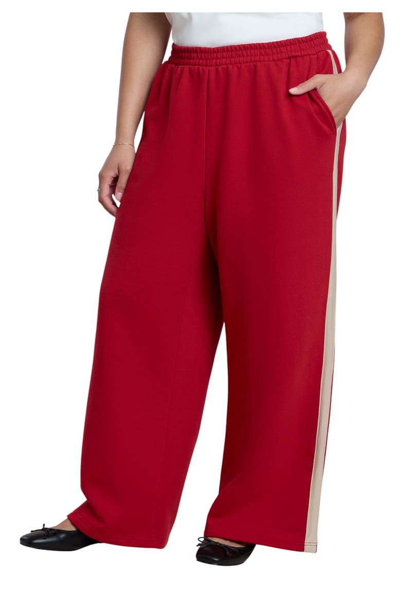 Stripe Detail Sweatpant, Main, color, BOLD RED