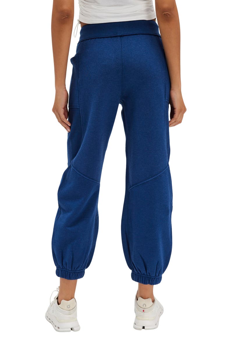 Free People Making It Jogger Pants, Alternate, color, Black Grape