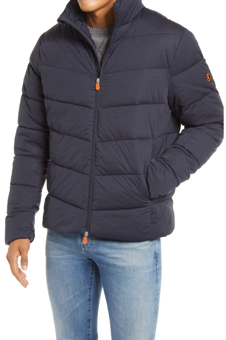 Waterproof Puffer Jacket, Alternate, color, BLUE BLACK MELANGE