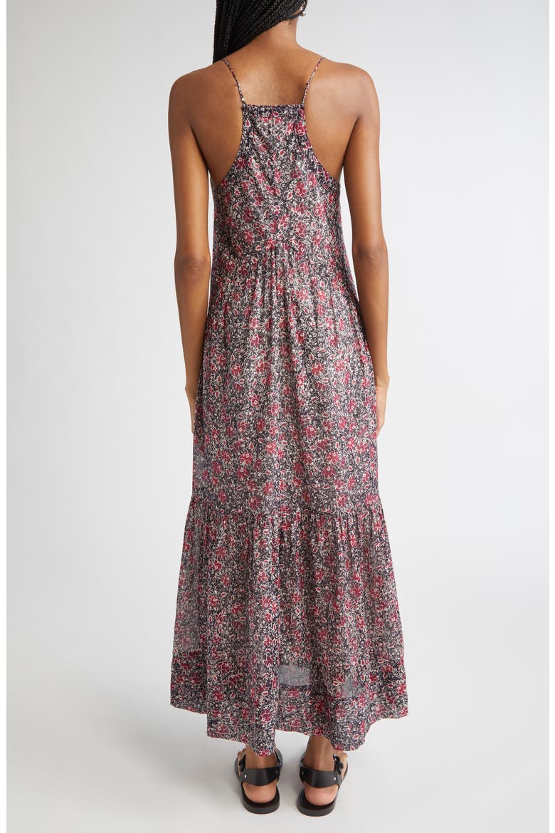 Sabba Tiered Cotton Maxi Dress, Alternate, color, CRUSHED BERRY