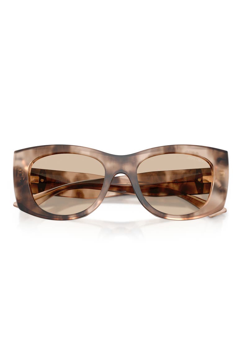 52mm Butterfly Sunglasses, Alternate, color, CHAI HAVANA / LIGHT BROWN