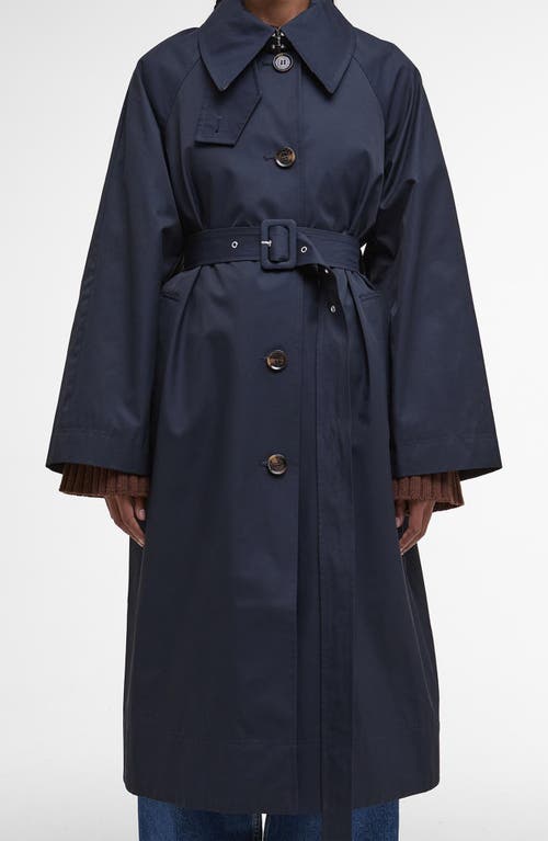 Barbour Robyn Water Resistant Trench Coat In Blue