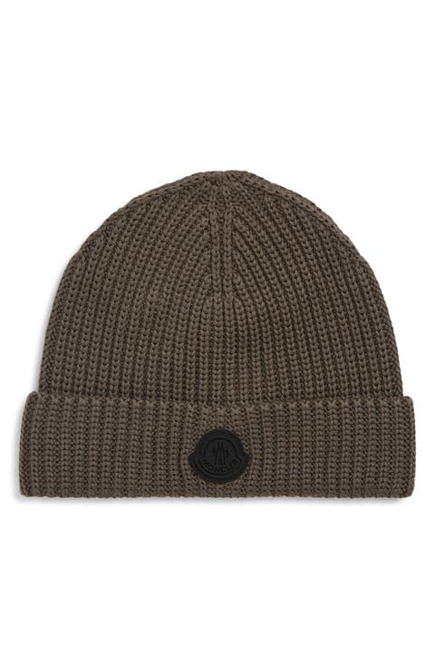 Logo Patch Cotton Rib Beanie