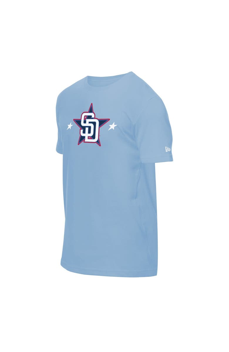 New Era Men's New Era Light Blue San Diego Padres 2025 MLB All-Star Game Workout T-Shirt, Alternate, color, Light Blue
