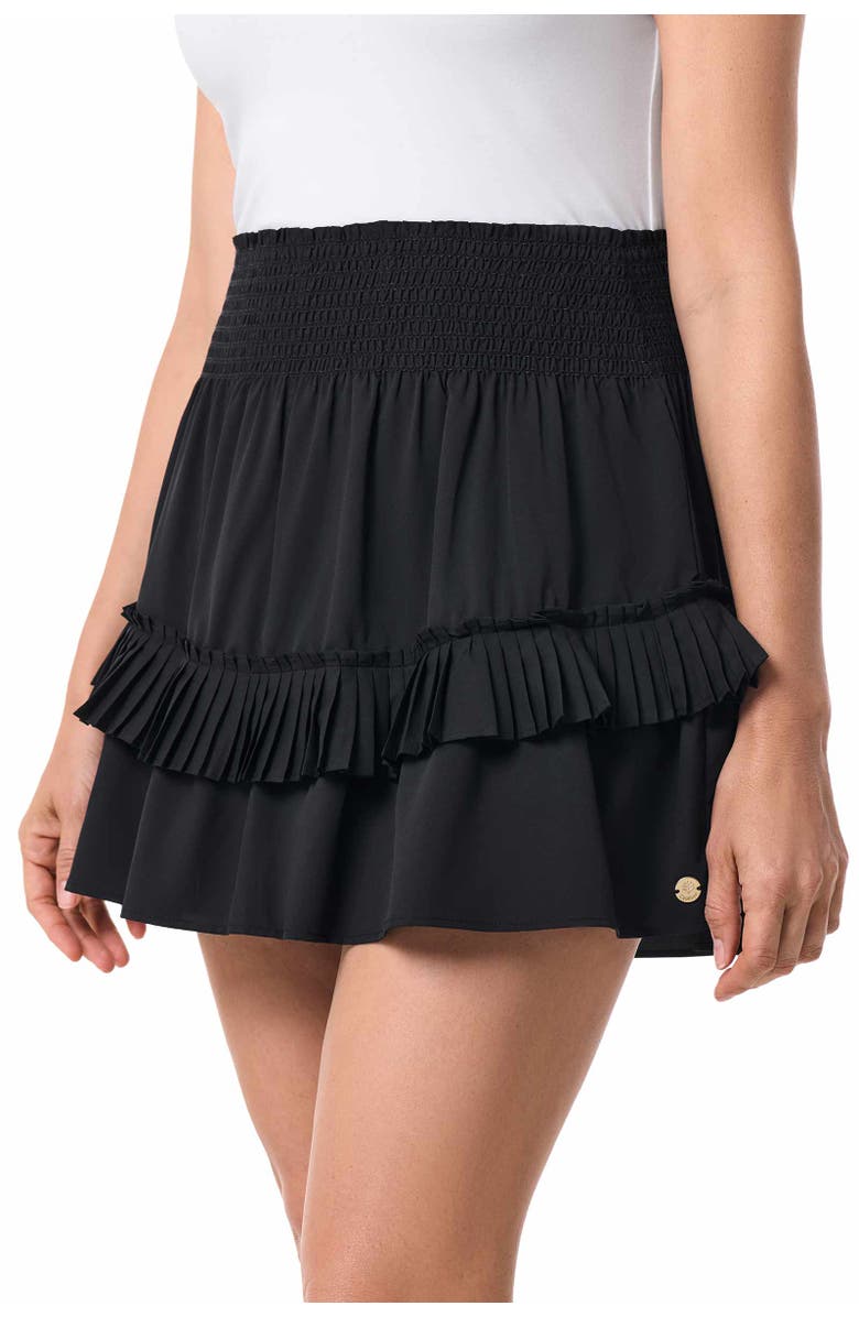 Coolibar Ruffle Skirt - UPF 50+ Sun Protection - Charlotte Bay, Alternate, color, Black